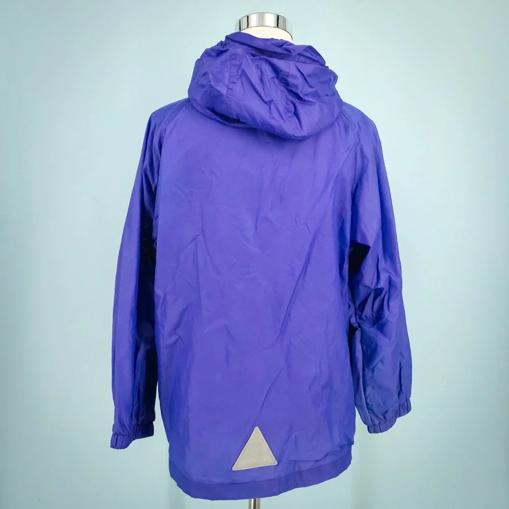 L.L. Bean Kids Size Large L 14-16 Purple Hoodie Full Zip Long Sleeve Rain Jacket